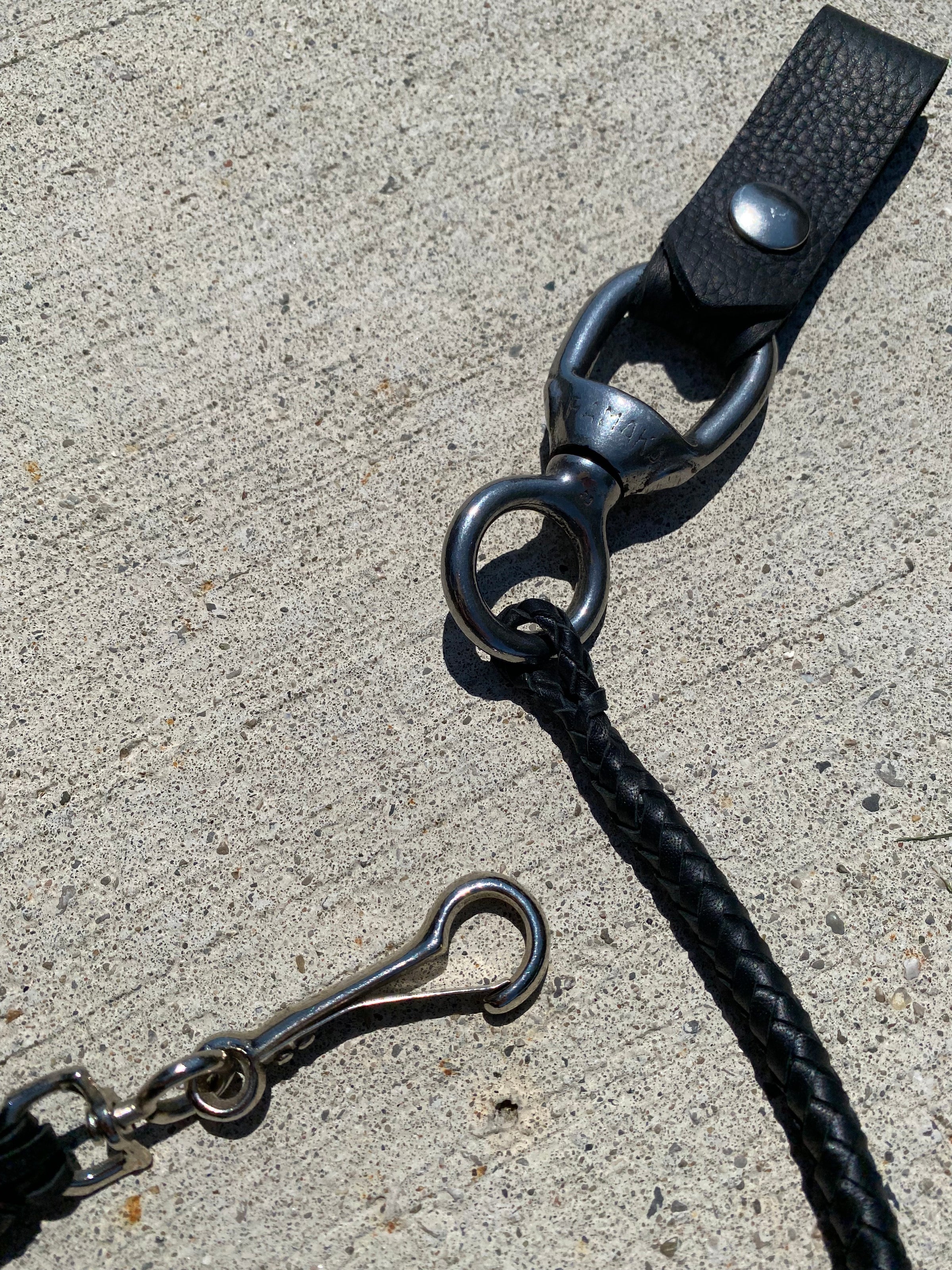 Braided Kangaroo Leather Wallet Chain | Haversack